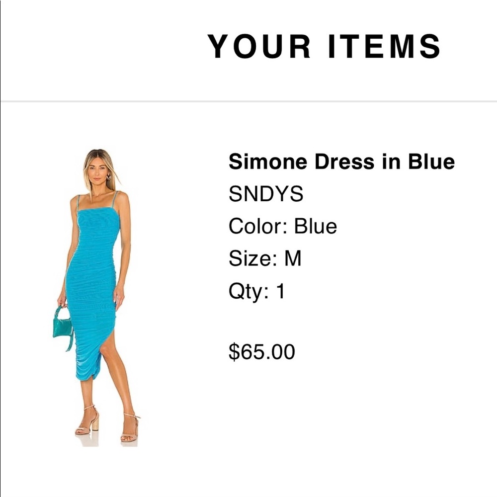 REVOLVE dress - Simone dress in blue - new with tags